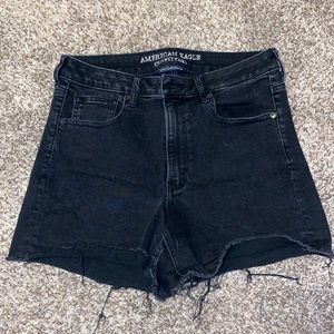 American Eagle Black Jean Shorts